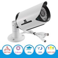 CCTV AHD Security System Camera - JZTEK 1/2.7" 1080P Surveillance Bullet Camera 3.6mm Lens IR-Cut Wide Angle 30m Night Vision IP66 Waterproof Outdoor for CCTV DVR, Hybrid DVR, AHD DVR
