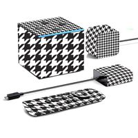 MightySkins Skin Compatible with Amazon Fire TV Cube (2019) - Houndstooth | Protective, Durable, and Unique Vinyl Decal wrap Cover | Easy to Apply, Remove, and Change Styles | Made in The USA