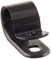 Heavy Duty Nylon Cable Clamp, 0.5" Diameter, 0.472" Width, Black
