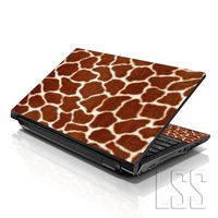 LSS Laptop 17-17.3" Skin Cover with Colorful Giraffe Print Pattern for HP Dell Lenovo Apple Asus Acer Compaq - Fits 16.5" 17" 17.3" 18.4" 19" (2 Wrist Pads Free)