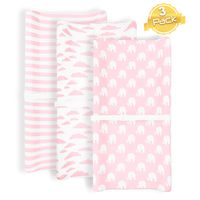 Changing Pad Cover | Pink Elephant