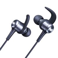 Arisen Phantom Metallic Bluetooth 4.1 Headphones, 11Hrs Playtime Magnetic Workout Wireless Earbuds HD Sound w/Bass, Sweatproof Running Sport Earphones with Mic for iPhone Samsung Android (Ore Grey)