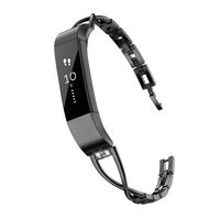 TOYOUTHS Compatible with Fitbit Alta Bands and Fitbit Alta HR Bands, Rhinestone Replacement Bands Accessories Straps Wrist Bands for Women, Black