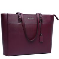 Laptop Bag for Women,Multi Pocket Work Bag,15.6 Laptop Bag for Business,Dark Purple