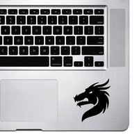 StickAny Palm Series Dragon 3 Sticker for MacBook Pro, Chromebook, and Laptops (Black)