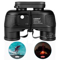 Power Binoculars 10x50 for Long Distance Compact Binoculars for Adults with Rangefinder Compass High Grade Binoculars BAK4 Prism Waterproof Fogproof for Birdwatching, Hunting