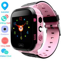 Kids Smart Watch GPS Tracker Phone Watch for Boys Girls - Touchscreen Camera 2 Way Call Voice Chat SOS Alarm Clock Anti Lost Flashlight Game Sports Outdoor Smartwatch Bracelet Cellphone Wrist Watch