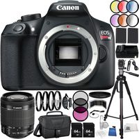 Canon EOS Rebel T6 DSLR Camera 35PC Accessory Kit - International Version (No Warranty) w/Canon EF-S 18-55mm f/3.5-5.6 is STM Lens, 4 Piece Macro Filter Set (+1,+2,+4,+10), More