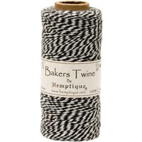 Hemptique Cotton Baker's Twine Spool 2 Ply, 410-Feet, Black