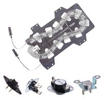 Samsung Dryer Heating Element (DC47-00019A), (DC96-00887A and DC47-00016A ) Thermal Fuse, (DC32-00007A) Dryer Thermistor, Thermostat (DC47-00018A) Dryer Repair Kit Replacement, Figure 7 is Fit Models