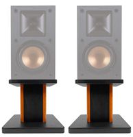 (2) 8" Wood Bookshelf Speaker Stands for Klipsch R-14M Bookshelf Speakers