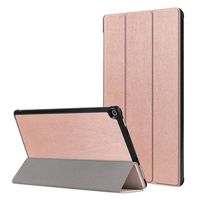 Tiean For Amazon Kindle Fire HD10 2017 , Folding Stand Case Cover With Auto Wake / Sleep (Rose Gold)