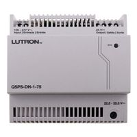 Lutron QSPS-DH-1-75 QS Link Power Supply, 100-277V, 0.5-1.3A, Class 2