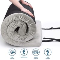 Willpo Memory Foam Camping Mattress 24" 72" 2 3/8" Portable Comfortable Outdoor Indoor Hiking Backpacking Compact Thick Sleeping Pad Floor Guest Bed Lightweight Car Camp Tent Mattress Travel Bag