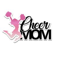 Decal Serpent Cheer Mom Pink Silhouette Color Vinyl Sports Car Laptop Sticker - 6"