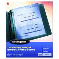 Wilson Jones Economy Top-Loading Sheet Protectors, Clear Finish, 50 Sleeves per Box, Clear (W21420)