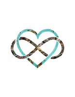 Best Infinity Heart Teal camo