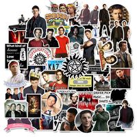 Ratgoo 50 Pcs Vinyl Stickers of TV Series Supernatura Vinyl Stickers to Boys Teens Kids Men Adult Gift for Laptop Water Bottle Computer Mac Phone Case Hydro Flask Skateboard Luggage Refrigerator