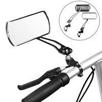 Jeemitery Bicycle Mirror,A Pair of 360°Rotation Back Rearview Mirror Handlebar Wide Angle Bike Mirror-Black