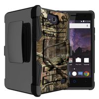 Untouchble Case for ZTE Majesty Pro (2017), Majesty Pro Case [Heavy Duty Clip] Dual Layer Rugged Hybrid Armor [Kickstand] [Swivel Holster] - Real Hunter Camo