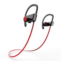 Bluetooth Headphones, Liger Blaze SweatProof Wireless Bluetooth 4.1 Earbuds Noise Cancelling, Superb Sound with Mic - Great for Running, Gym, Exercise - Red