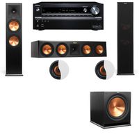 Dolby Atmos 3.1.2 Klipsch RP-280F Tower Speakers with R-115SW and TX-NR838