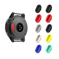 MoKo Dust Plug Compatible with Garmin Fenix 5/5S/5X/6/6S/6X/6 Pro/6S Pro/6X Pro/Forerunner 935/Vivoactive 4/4S/Venu, [10 Pack] Silicone Charger Port Protector Anti Dust Plugs Caps, Multi Colors A