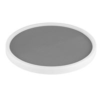 Homeries Lazy Susan Turntable (12 Inches) - Single Round Rotating Kitchen Spice Organizer for Cabinets, Pantry, Bathroom, Refrigerator - Non-Skid Surface & Rimmed Edge Pack Of 1
