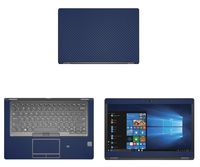 Decalrus - Protective Decal for Dell Latitude 5490 (14" Screen) Laptop Blue Carbon Fiber Skin case Cover wrap CFdellLatitude14_5490Blue