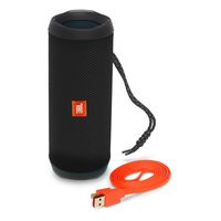 JBL Flip 4 IPX7 Waterproof Wireless Portable Bluetooth Rechargeable USB Speaker (Black) (Renewed)