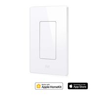 Eve Light Switch - Connected Wall Switch, easily upgrade to intelligent, automate your lighting with timers and rules, Bluetooth Low Energy, white (Apple HomeKit, iOS) - 10027805
