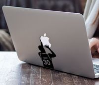 Basketball Sports Shooting Die-Cut Decal Can be Used on MacBook Laptop or Any Other Smooth Surfaces (15" Mac with Glowing Apple Logo)