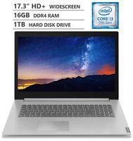 2019 Newest Lenovo Ideapad L340 17.3" HD+ TN Anti-Glare Widescreen Laptop, Intel Core i3-8145U Processor up to 3.9GHz, 16GB RAM, 1TB Hard Disk Drive, HDMI, Wireless-AC, Bluetooth, Windows 10, Grey