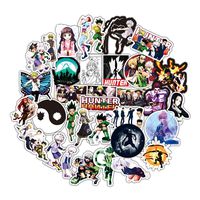 50pcs Hunter×Hunter Anime Stickers for Laptop Water Bottle Luggage Snowboard Bicycle Skateboard Decal for Kids Teens Adult Waterproof Aesthetic Stickers (HxH 50)