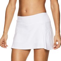 HEAD Women's Athletic Tennis Skort - Performance Training & Running Skirt - Fresh Mesh Stark White, X-Large