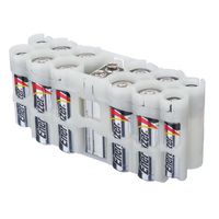 Storacell by Powerpax A9 Multi-Pack Battery Caddy, Glow-in-the-Dark Moonshine