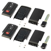 fits Toyota Prius 2004 2005 2006 2007 2008 2009 Key Fob Cover Case Shell Keyless Entry Remote, Set of 2