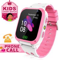 Kids Smart Watch for Call Voice Chat Text Telephone HD Touch Screen Watch for Kids with Alarm Clock Flashlight Camera SOS Games Phonebook Group Chat for iOS and Android System Gift for Kids