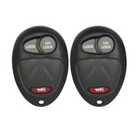 Keyless2Go New Replacement Shell Case and 3 Button Pad for Remote Key Fob with FCC L2C0007T - Shell ONLY (2 Pack)