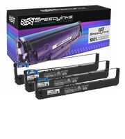 Speedy Inks Compatible Printer Ribbon Replacement for Panasonic KX-P170 (Black, 3-Pack)