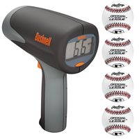 Bushnell Velocity Speed Gun Pitcher's Training Bundle with 4 Rawlings Regulation Baseballs