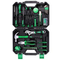 METAKOO 100 Piece Home Repair Tool Set, General Household Hand Tool Kit with Case, Screwdriver Set Socket Wrench Hammer Pliers Hex Key Tape Measure