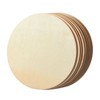 Juvale Unfinished Wood 8" Circle 10-Pack for DIY Crafts