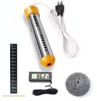 ANDRIMAX Immersion Heater for Boiling Bath Water, Heavy Duty Submersible Water Heater with Metal Guard Cover to Heat 5 Gallons of Water in Minutes - U.S. Version