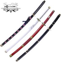 Sword Valley Handmade Katana Japanese Samurai Sword, ONE Piece Roronoa Zoro Anime Swords, Kitetsu, Shusui, Wado Ichimonji, Yubashiri, LengthenVersion