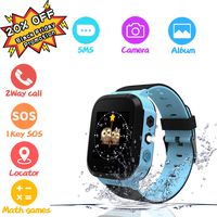 Juoner Kids Smartwatches, for Boys and Girls from 3-14 Years Old, Daily Use Waterproof/GPS+LBS Positioning/Two-Way Communication/SOS Warning/Flashlight/Alarm, Best Present for Kids.(Blue)...