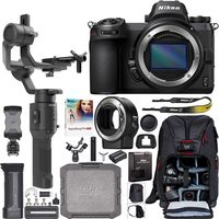 Nikon Z6 Mirrorless FX-Format Full-Frame 4K Ultra HD Camera Body 1595 Filmmaker's Kit with DJI Ronin-SC 3-Axis Handheld Gimbal Stabilizer Bundle + Mount Adapter FTZ + Deco Photo Backpack + Software
