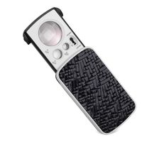 JARLINK LED Slide-Out Jewelers Loupe, 10X 20X 30X Illuminated Multi-Power Jewelers Eye Loop Magnifier with UV Black Light for Gems, Jewelry, Coins, Stamps, etc