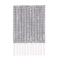 Rhinestone Bling Paper Sticks for Lollipop Cake Pop Apple Candy Buffet Treat Wedding Party Favor 6 inch (Silver, 24 count)