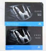 2005 Honda Accord Sedan Owner's Manual Original 4 Door